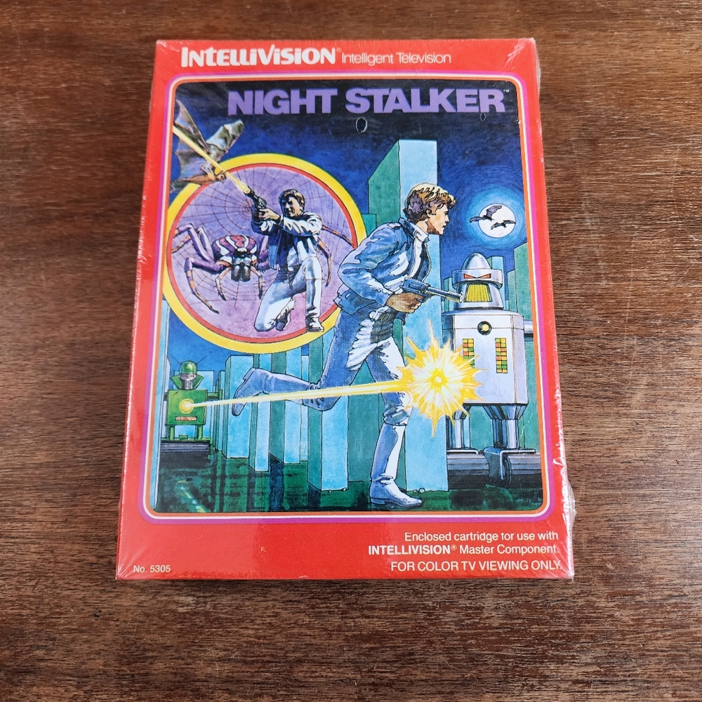 Intellivision Night Stalker Intelligent Television CIB Sealed Game